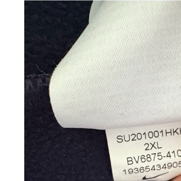 Nike Dri-Fit Navy Blue with White Piping Sweatshirt Mens Size XXL - Picture 6 of 6